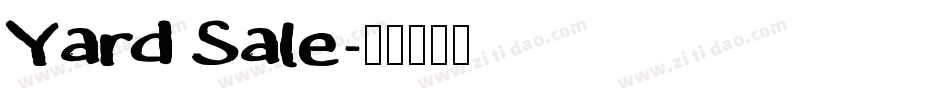 Yard Sale字体转换